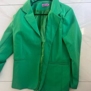 green blazer